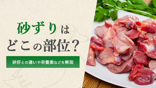 砂ずりはどこの部位？砂肝との違いや栄養素などを解説