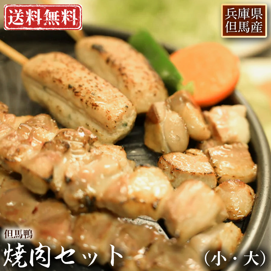 【送料無料】但馬鴨　焼肉セット（小・大）