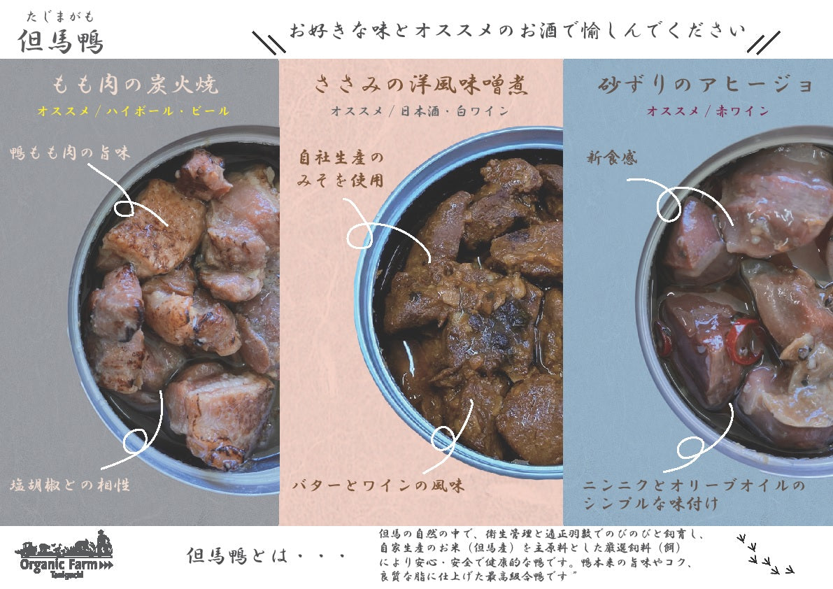 但馬鴨缶詰（3種）